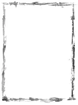 Gray grunge rectangular frame on white background Stock Photos