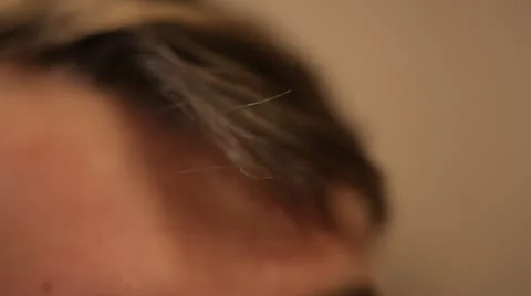 Gray hair. Stock Footage 22240403