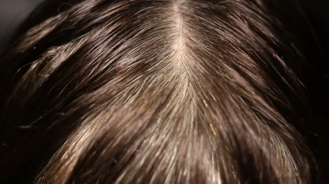 Gray hair Stock Footage 45617794
