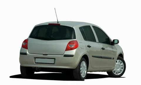 Gray hatchback Stock Photos
