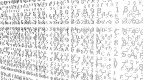 Gray Hexadecimal Codes Stock Illustration