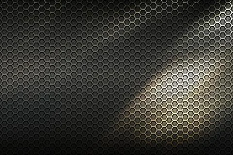 Gray hexagon background and texture. Stock Illustration