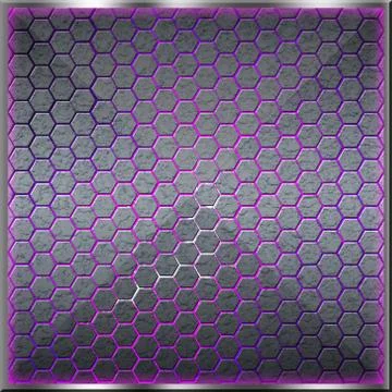 Gray hexagon background with real texture. Stock Illustration