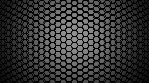 Gray hexagon wire Stock Footage 45299589