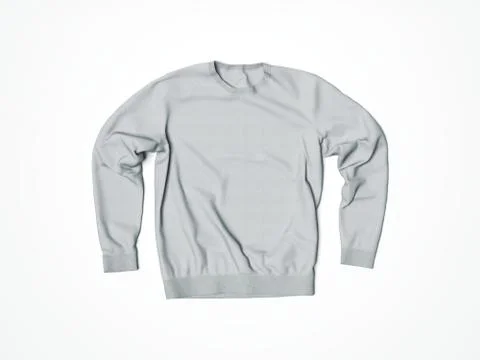 Gray hoody in white studio. 3d rendering イラスト素材