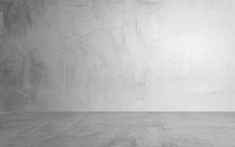 Gray horizontal decorative cement wall room background with light and shadow  Stock Photos