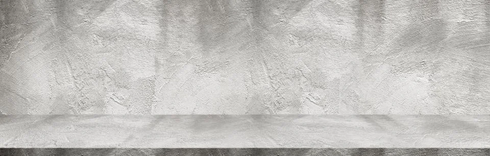 Gray horizontal decorative cement wall. Room background. Abstract wallpaper b Stock Photos