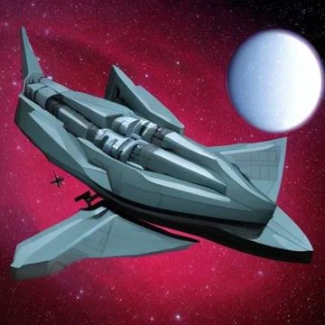 Gray Hover Craft UFO Ilustração Stock