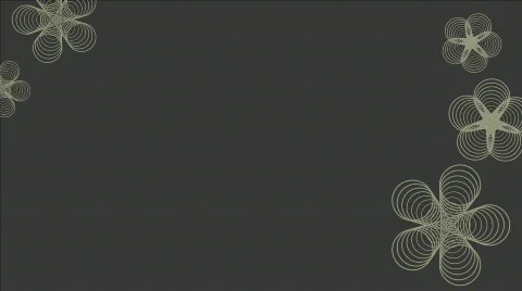 Gray Hypno Flower BG 库存影片 63401