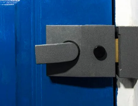 Gray Inside front door latch Stock Photos