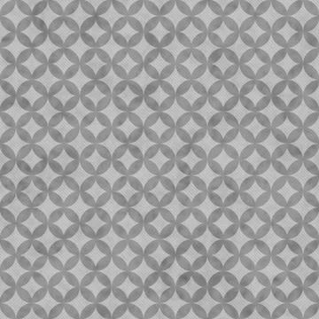 Gray interconnected circles tiles pattern repeat background Stock Illustration
