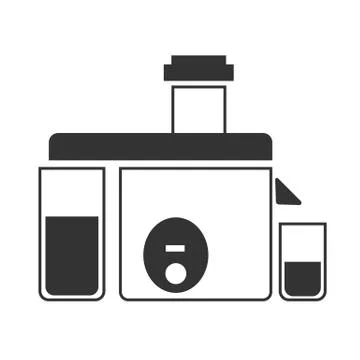 A gray juicer icon Stock Illustration