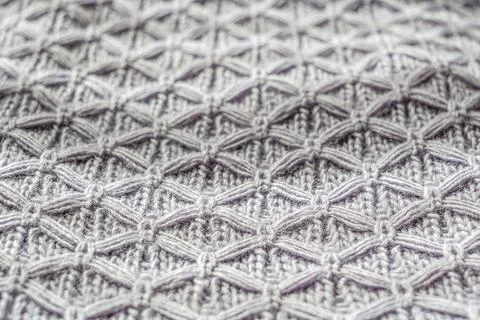 Gray Knit Fabric Texture Background Stock Photos