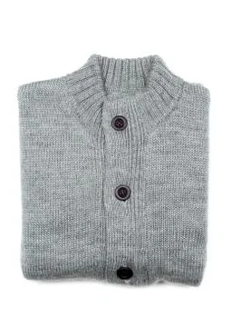 Gray knit sweater complex Stock Photos
