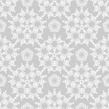 Gray lace template Stock Illustration