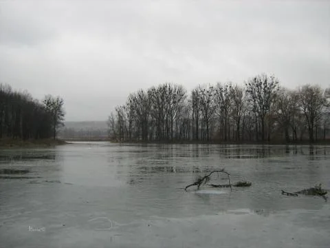 Gray Lake Foto stock