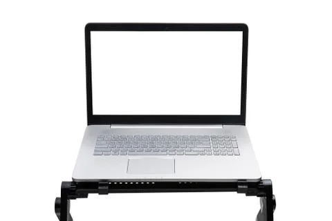 Gray laptop isolated Stock Photos
