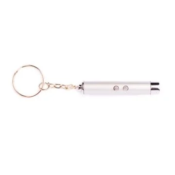 Gray laser pointer over isolated white background Stock Photos