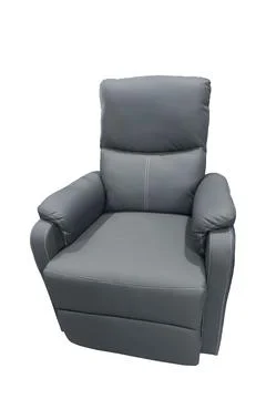 Gray leather armchair. Stock Illustration