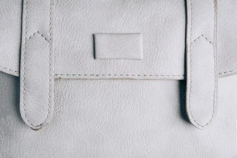 Gray leather texture with stitching. Textured background Stock Photos