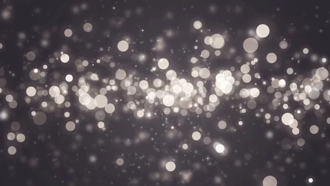 Gray light shine particles bokeh, holiday concept. Christmas animated silver  Video stock 82444595