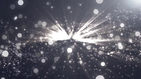 Gray light shine particles bokeh, holiday concept. Christmas animated silver  動画素材 82446743