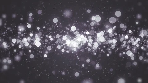 Gray light shine particles bokeh, holiday concept. Christmas animated silver  Video stock 82446744