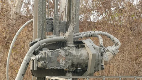 Gray liquid flows out from under the gasket 스톡 동영상 105682004