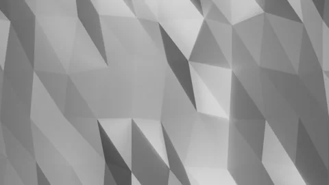 Gray low poly geometric surface with angular facets and soft shadows Stock Footage 336216535