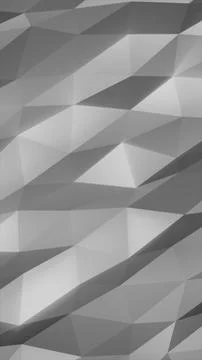Gray low poly geometric surface with angular facets and soft shadows, suita.. Illustrazione stock