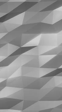 Gray low poly geometric surface with angular facets and soft shadows, suita.. Stock Illustration
