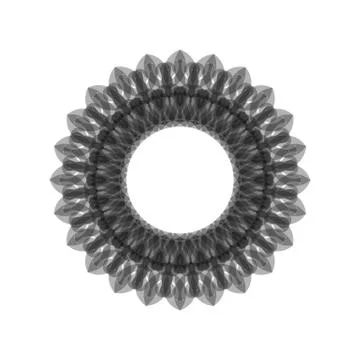 GRAY MANDALA GEOMETRIC (10) Stock Illustration