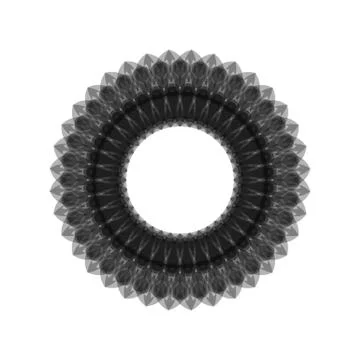 GRAY MANDALA GEOMETRIC (10) Stock Illustration