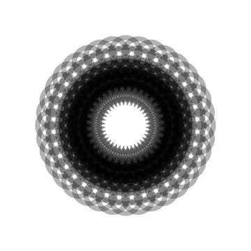 GRAY MANDALA GEOMETRIC (2) Stock Illustration