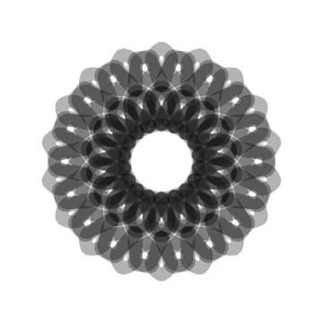 GRAY MANDALA GEOMETRIC (4) Stock Illustration