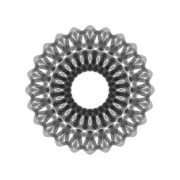 GRAY MANDALA GEOMETRIC (4) Stock Illustration