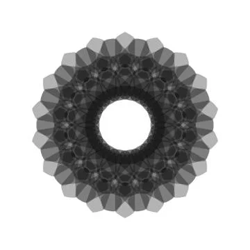 GRAY MANDALA GEOMETRIC (6) Illustrazione stock
