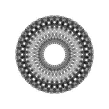 GRAY MANDALA GEOMETRIC (8) Illustrazione stock