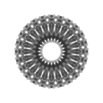 GRAY MANDALA GEOMETRIC (8) Stock Illustration