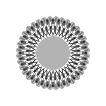 GRAY MANDALA GEOMETRIC (9) Illustrazione stock