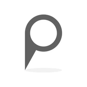 Gray Map Marker and pin vector illustration Stockillustratie