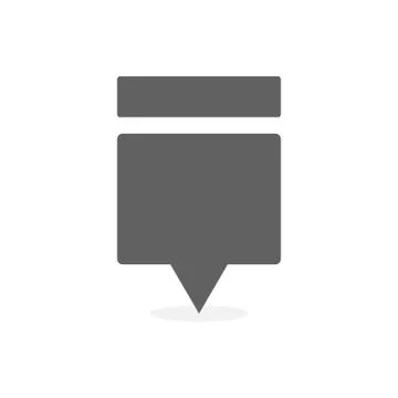 Gray Map Marker and pin vector illustration Stock-Illustration