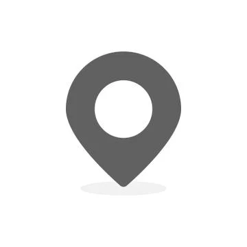 Gray Map Marker and pin vector illustration Stock Illustration