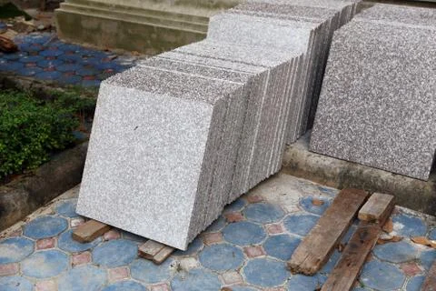 Gray marble for construction Foto stock