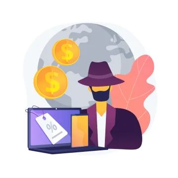 Gray market abstract concept vector illustration. 库存插图