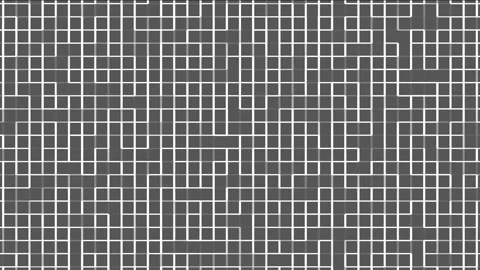 Gray Maze Pattern Animation - grid background Video stock 290155588