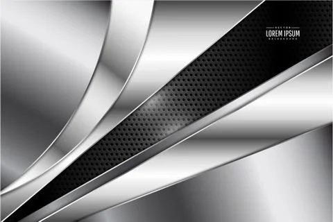 Gray metallic background Stock Illustration