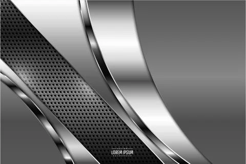 Gray metallic background Illustrazione stock