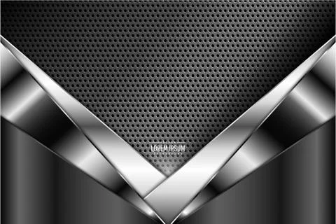 Gray metallic background Stock Illustration