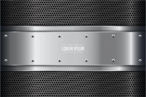 Gray metallic background Stock Illustration